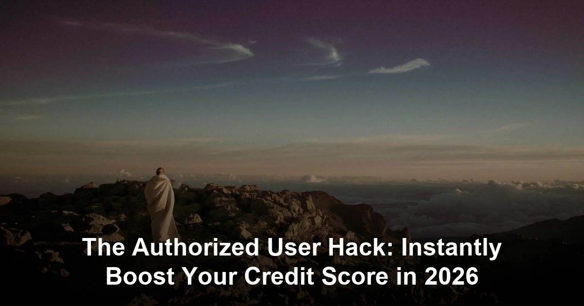 The Authorized User Hack: Instantly Boost Your Credit Score in 2026