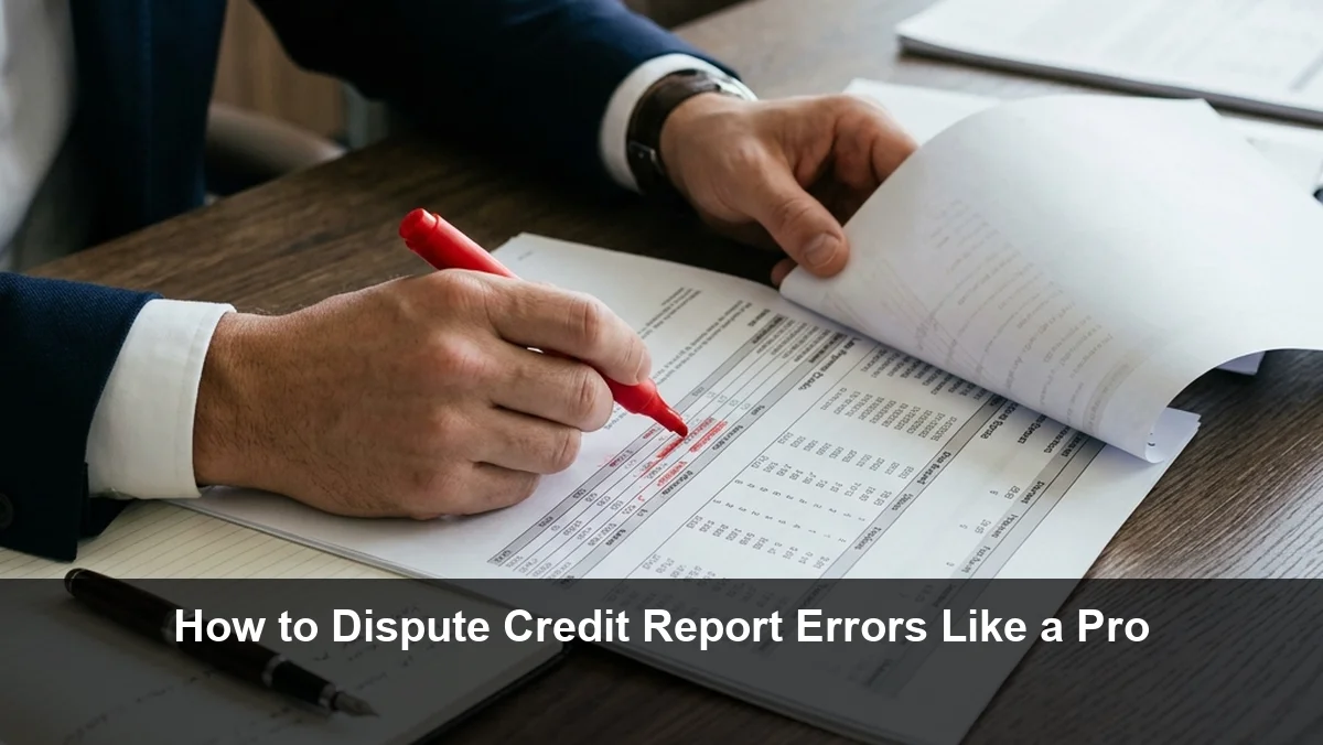 How to Dispute Credit Report Errors Like a Pro