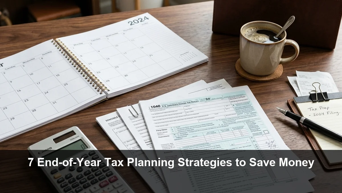 7 End-of-Year Tax Planning Strategies to Save Money