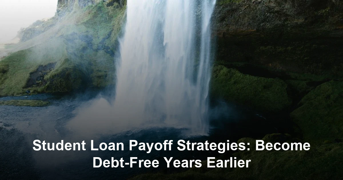 Student Loan Payoff Strategies: Become Debt-Free Years Earlier